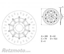 BREMBO Disque de frein BREMBO Oro fixe