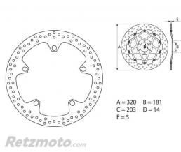 Disque de frein BREMBO Oro fixe