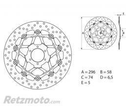 BREMBO Disque de frein BREMBO Oro flottant