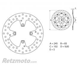 Disque de frein BREMBO Oro fixe