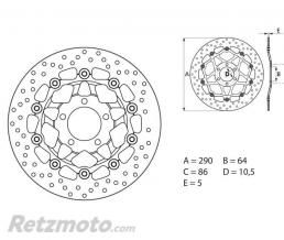 Disque de frein BREMBO Oro flottant