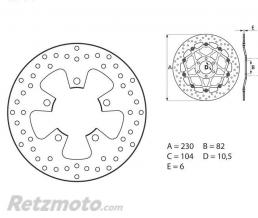 BREMBO Disque de frein BREMBO Oro fixe