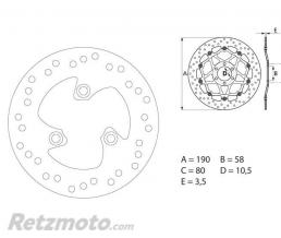 Disque de frein BREMBO Oro fixe