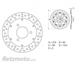 Disque de frein BREMBO Oro fixe