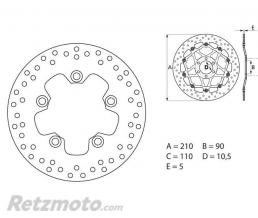 Disque de frein BREMBO Oro fixe