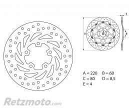 Disque de frein BREMBO Oro fixe