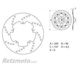Disque de frein BREMBO Oro fixe