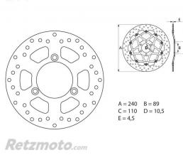 Disque de frein BREMBO Oro fixe