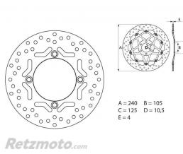 Disque de frein BREMBO Oro fixe