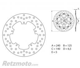 BREMBO Disque de frein BREMBO Oro fixe