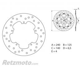 BREMBO Disque de frein BREMBO Oro fixe