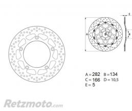 BREMBO Disque de frein BREMBO Oro fixe