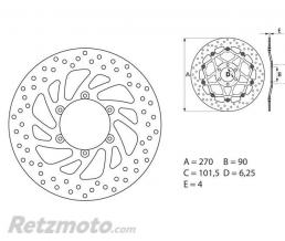 Disque de frein BREMBO Oro fixe