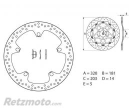 Disque de frein BREMBO Oro fixe