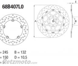 Disque de frein BREMBO Oro fixe