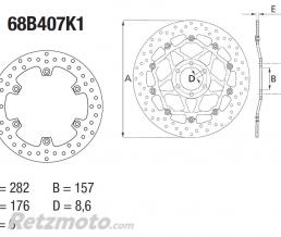 Disque de frein BREMBO Oro fixe