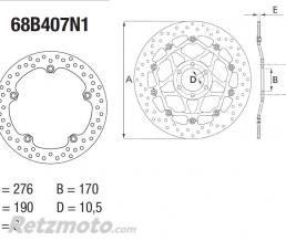 Disque de frein BREMBO Oro fixe