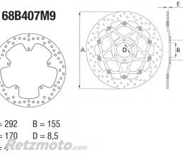 Disque de frein BREMBO Oro fixe