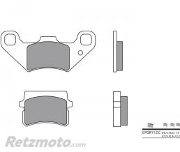Plaquettes de frein BREMBO 07GR11CC organique