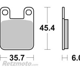 Plaquettes de frein BREMBO route carbone c�ramique - 07BB1205