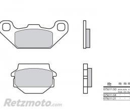 Plaquettes de frein BREMBO 07SU1121 organique