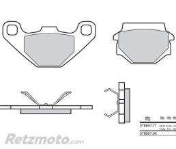 Plaquettes de frein BREMBO 07BB0708 organique