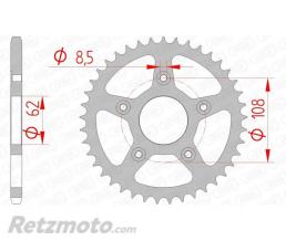 Kit chaine CAGIVA MITO 125 SP AFAM 14x43 520XLR2 standard (couronne standard)