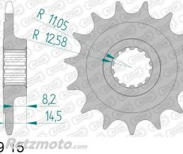 Kit chaine Ducati Monster 821 AFAM A520XHR2 15x46 Super renforc�e(couronne standard)