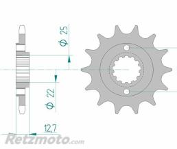 Kit chaine KAWASAKI KLR650 AFAM 525XRR2 15x43 (couronne standard)