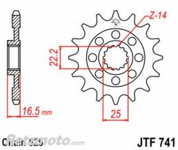 Kit cha�ne Ducati Monster 1200 DID 525ZVM-X2 15x41 super renforc�