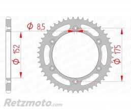 Couronne AFAM 48 dents acier pas 520 type 12508 Yamaha WR125