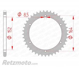 Couronne AFAM 40 dents acier pas 520 type 12502 Yamaha
