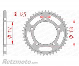 Couronne AFAM 43 dents acier pas 520 type 10627 Honda CB500F