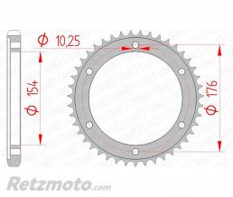 Couronne AFAM 43 dents acier pas 530 type 10619 Honda VFR800
