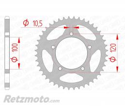 Couronne Aprilia RS660 AFAM 44 dents acier pas 520 type 35801