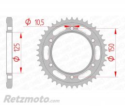 Couronne AFAM 42 dents acier pas 525 type 71800 KTM