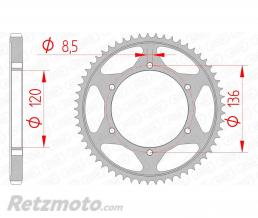 Couronne AFAM 57 dents acier pas 428 type 12313 Yamaha