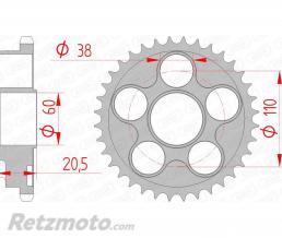 Couronne AFAM 36 dents acier pas 525 type 50605 Ducati