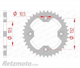Couronne AFAM 37 dents acier pas 520 type 71305 KTM