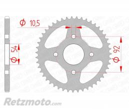Couronne AFAM 47 dents acier pas 420 type 12113
