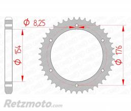 Couronne AFAM 43 dents acier pas 530 type 10607 Honda