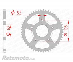 Couronne AFAM 52 dents acier pas 420 type 92122