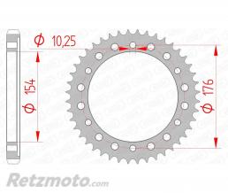 Couronne AFAM 44 dents acier pas 530 type 10801 Honda CB1000R