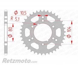 Couronne AFAM 38 dents acier pas 520 type 98300