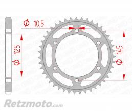 Couronne AFAM 43 dents acier pas 525 type 12603 Yamaha TDM850