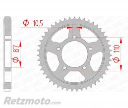 Couronne AFAM 46 dents acier pas 530 type 14601 Suzuki
