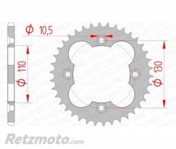Couronne AFAM 39 dents acier pas 520 type 10318 Honda TRX250R