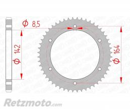 Couronne AFAM 52 dents acier pas 428 type 65200 Hyosung