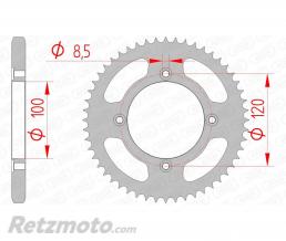 Couronne AFAM 52 dents acier pas 428 type 38200 Beta