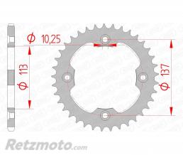 Couronne AFAM 38 dents acier pas 520 type 14412 Suzuki